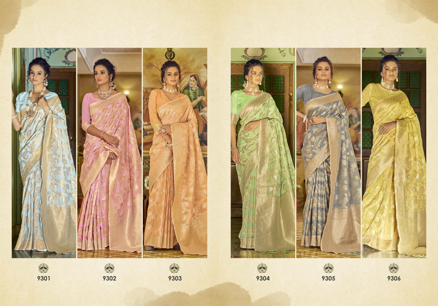 Rajpath Aksaya Silk Heavy Festive Wear Linen Weaving Designer Saree Collection